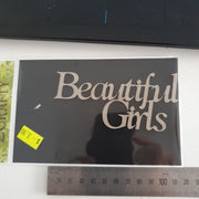 2CRAFTY  Chip Board -Beautiful Girls